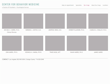Tablet Screenshot of cbehaviormedicine.com